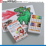 水でおとせるしかくいクレパス12色
WP12