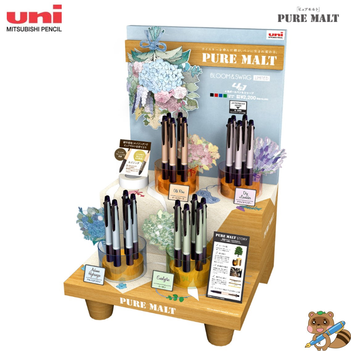 限定品＞ピュアモルト 4＆1 5機能ペン 0.5mm ジェットストリーム